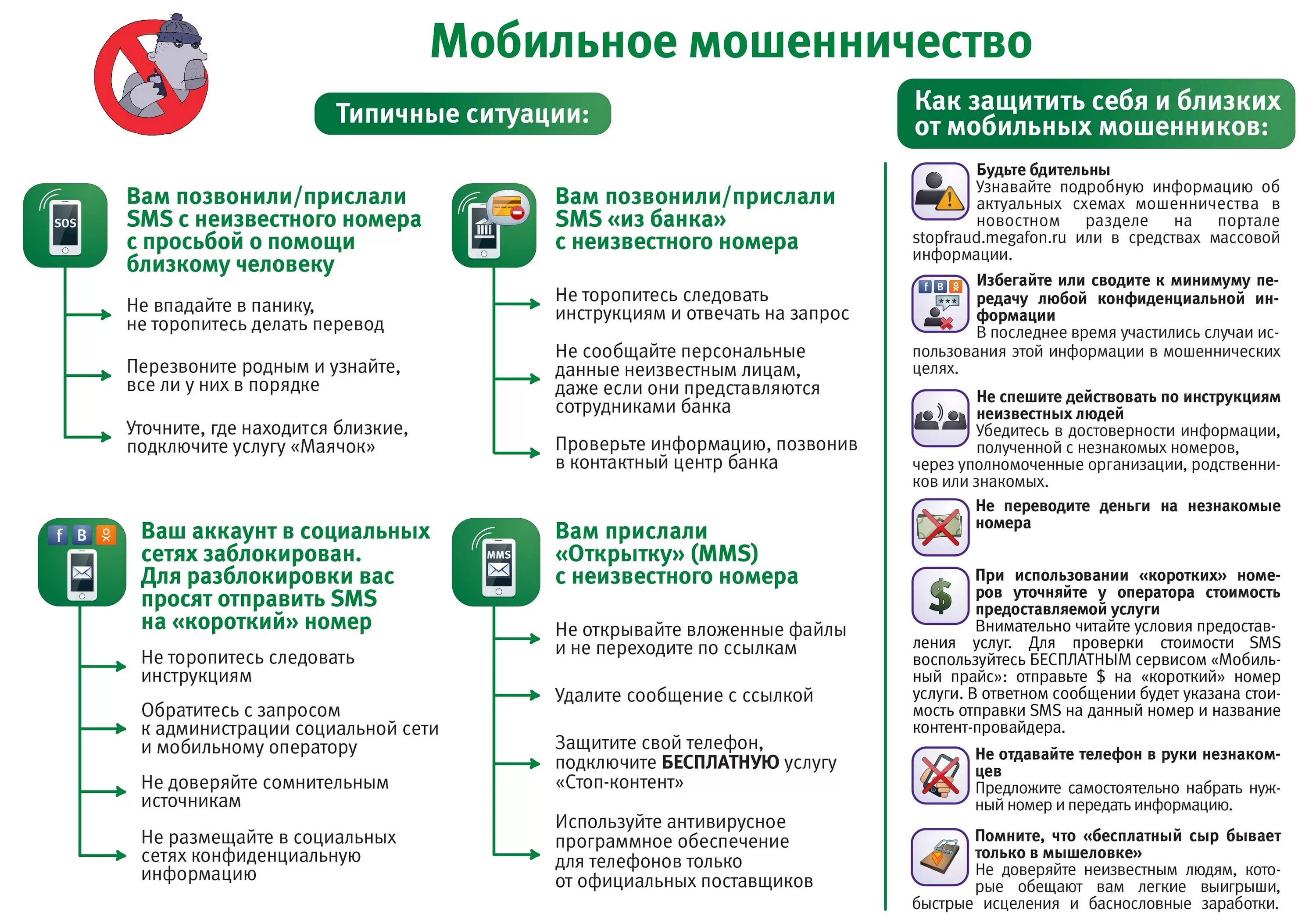 Памятка о мошенничестве 1
